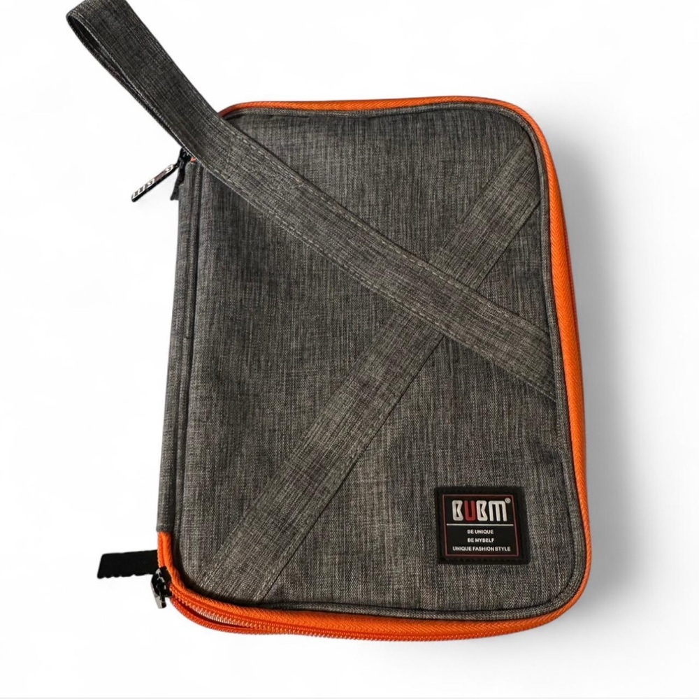 Gray and Orange Tablet Case